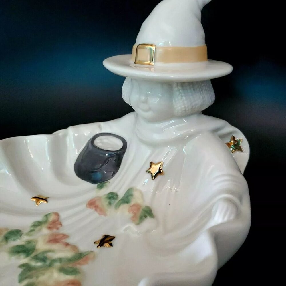 Lenox Occasions Halloween Witch Porcelain Candy Dish - Picture 2 of 12